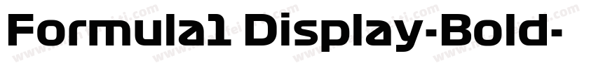 Formula1 Display-Bold字体转换